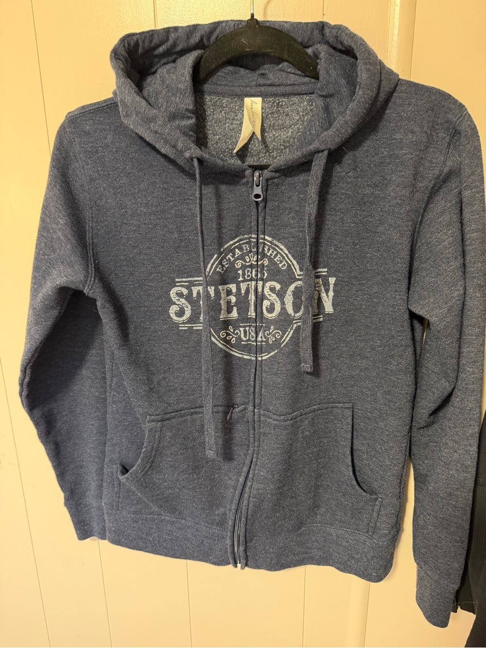 Stetson Women's Heather Navy Zip-Up Hoodie